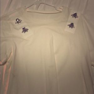Bling white t-shirt